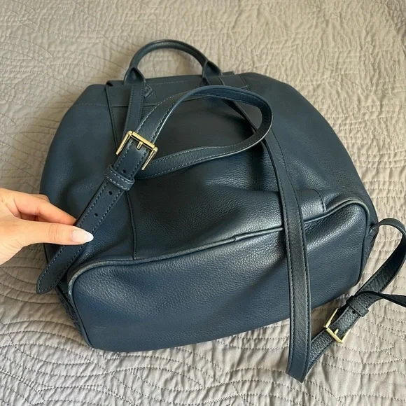 Tory Burch Navy Blue Backpack